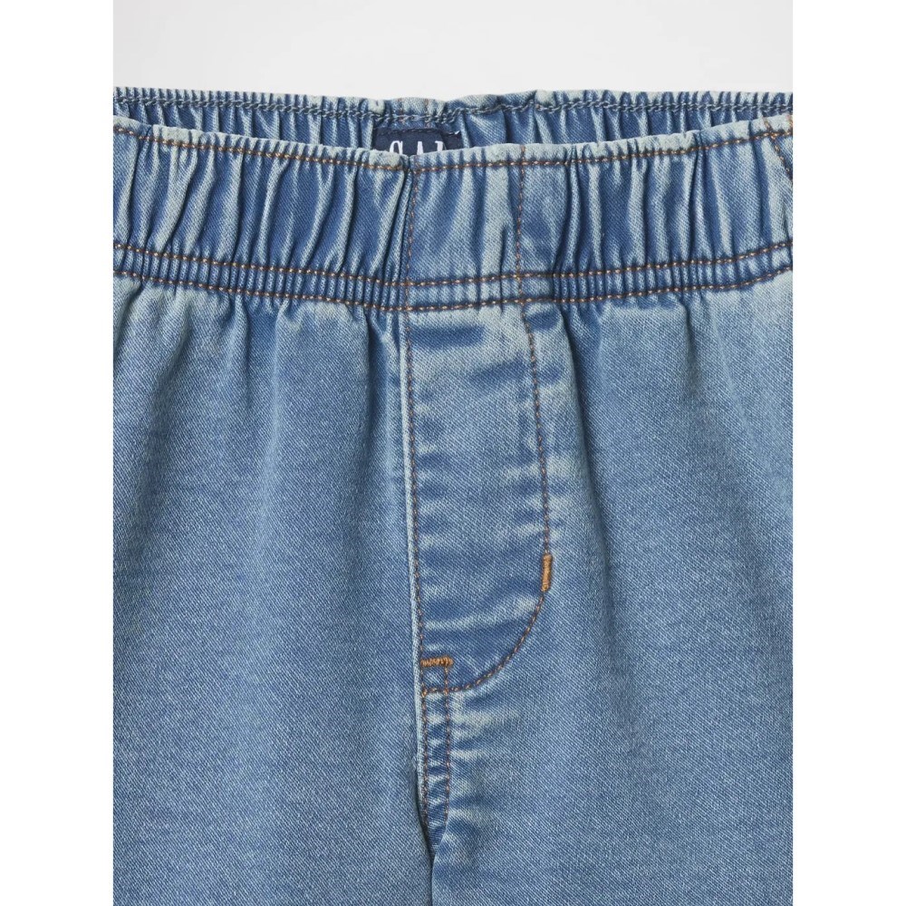 GAP Kız Çocuk High Rise Pull-On Jean Şort Mavi