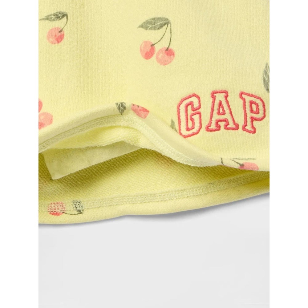 GAP Logolu Kız Bebek Pull-On Şort Etek Sarı