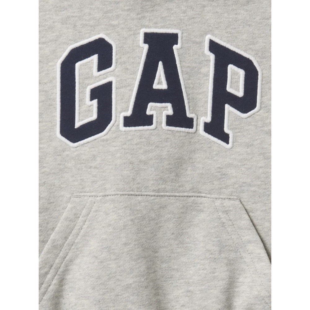 GAP Logolu Erkek Bebek Relaxed Havlu Kumaş S-Shirt Gri