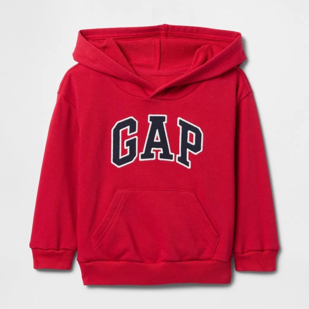 GAP Logolu Erkek Bebek Relaxed Havlu Kumaş S-Shirt Kırmızı