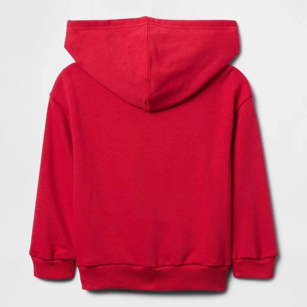 GAP Logolu Erkek Bebek Relaxed Havlu Kumaş S-Shirt Kırmızı