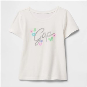 GAP Kız Bebek Grafikli Kısa Kol T-shirt