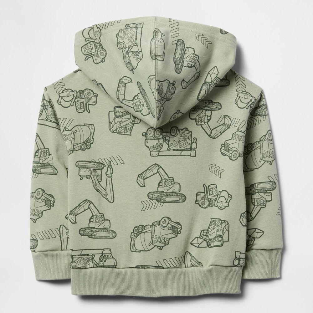 GAP Logolu Erkek Çocuk Fermuarlı S-Shirt Ceket Yeşil