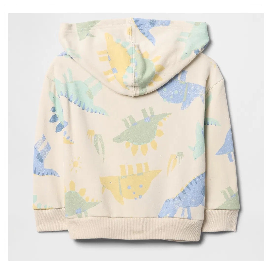 GAP Logolu Erkek Bebek Relaxed Fermuarlı Havlu Kumaş S-Shirt Ceket Krem