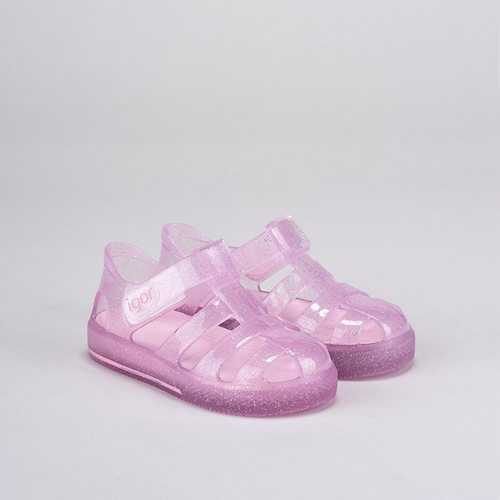 İgor Yazlık Çocuk Sandaleti Star Glitte - Cr Pink Pembe