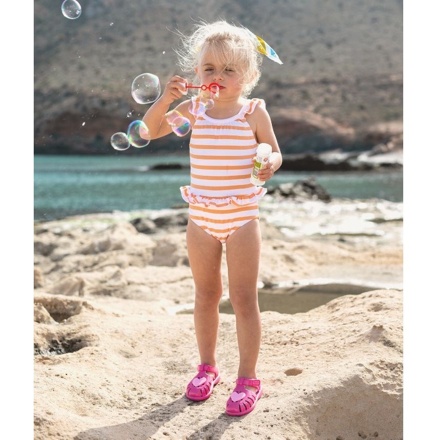 igor Yazlık Çocuk Sandaleti Tobby Gloss Love - Fuchsia Pembe