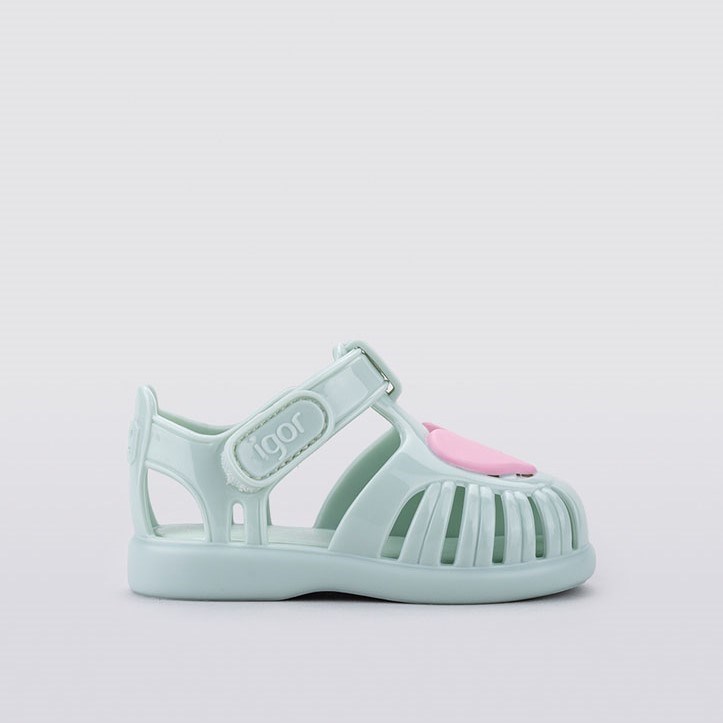 İgor Yazlık Çocuk Sandaleti Tobby Gloss Love - Mint Yeşil