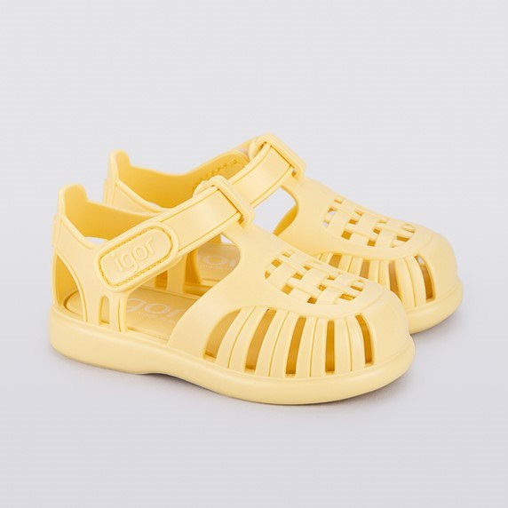 igor Yazlık Çocuk Sandaleti Tobby Solid Vanilla Sarı