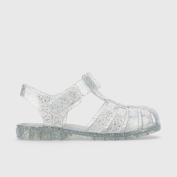 igor Yazlık Çocuk Sandaleti Clasica Cristal Multi Glitter Beyaz