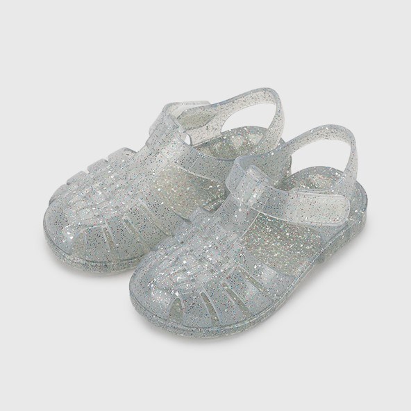igor Yazlık Çocuk Sandaleti Clasica Cristal Multi Glitter Beyaz