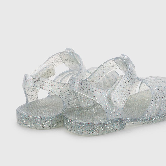 igor Yazlık Çocuk Sandaleti Clasica Cristal Multi Glitter Beyaz