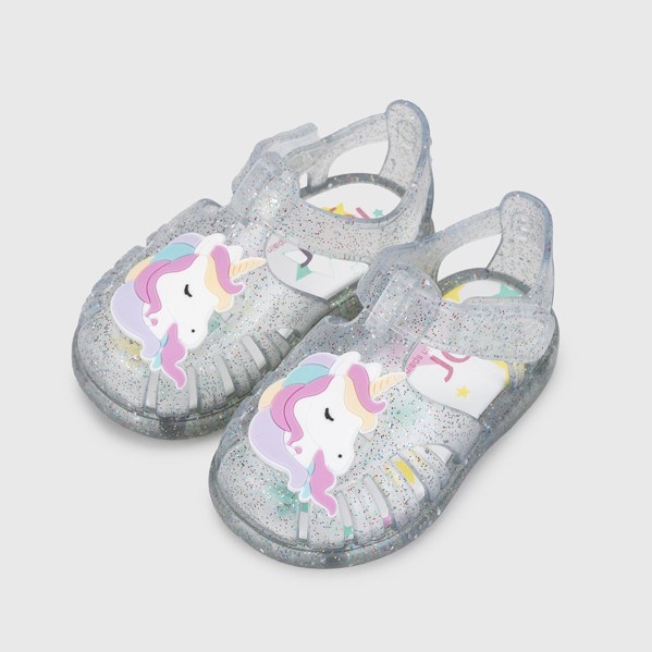 igor Yazlık Çocuk Sandaleti Tobby Multi Glitter- Unicorn Beyaz
