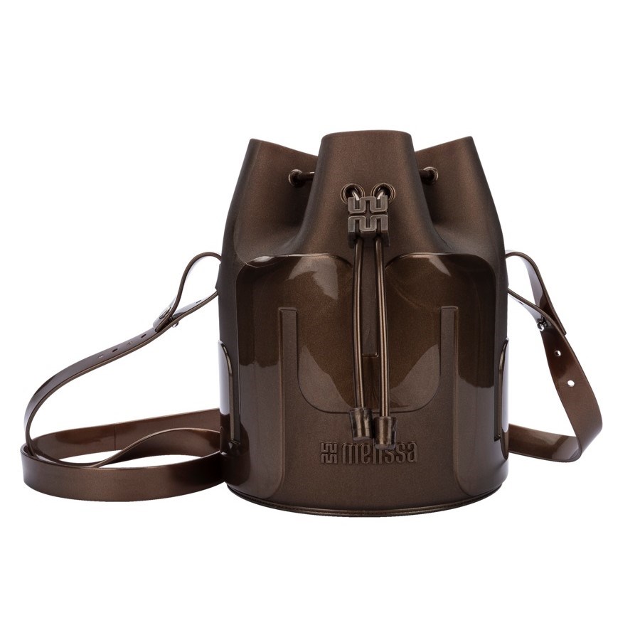Mini Melissa Station Bucket Bag Kahverengi 