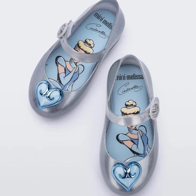 Mini Melissa Sweet Love Bebek Sandaleti Disney Prenses Gri