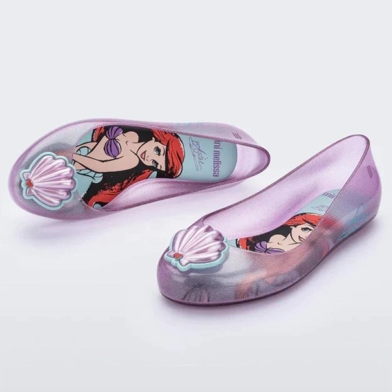 Mini Melissa Sweet Love Çocuk Sandaleti Disney Prenses Mor
