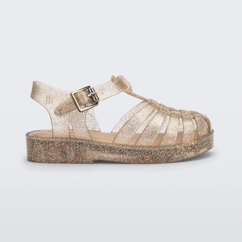 Mini Melissa Işıltılı Bebek Sandaleti Sarı