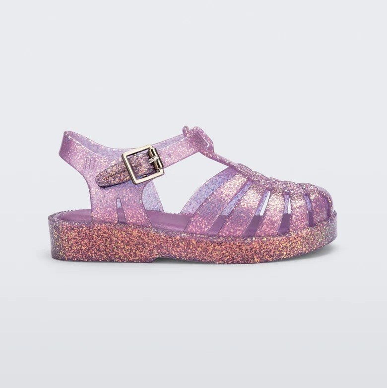 Mini Melissa Işıltılı Bebek Sandaleti Mor