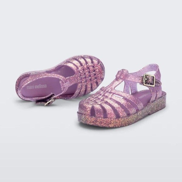 Mini Melissa Işıltılı Bebek Sandaleti Mor