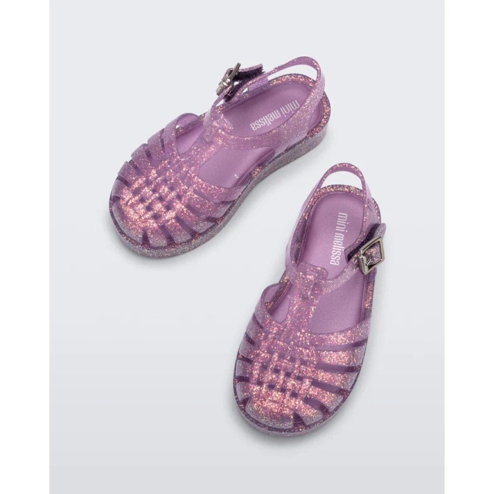 Mini Melissa Işıltılı Bebek Sandaleti Mor