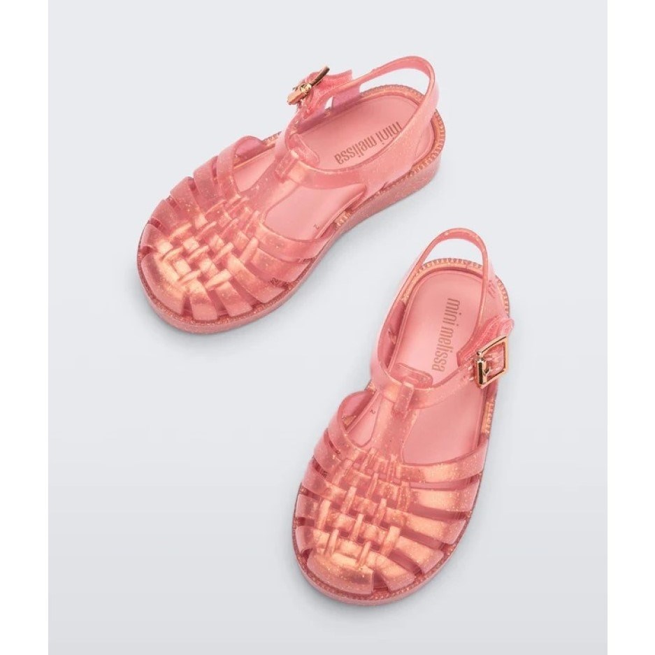 Mini Melissa Işıltılı Bebek Sandaleti Pembe