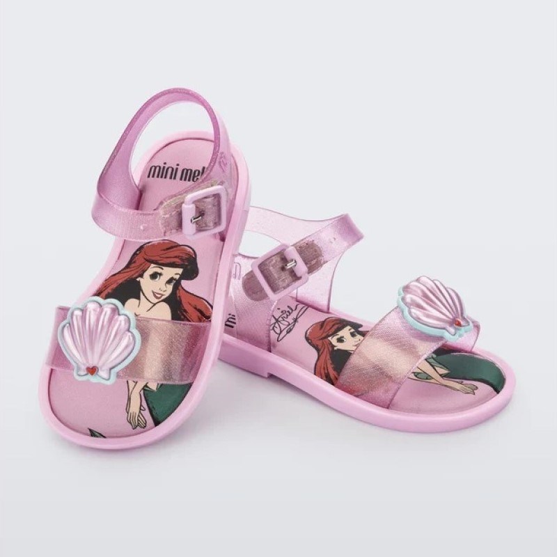 Mini Melissa Mar Sandal Bebek Sandaleti Disney Princess Pembe