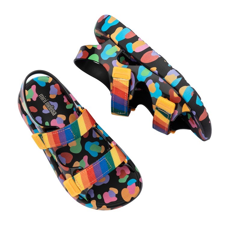 Mini Melissa Mix Çocuk Sandaleti Siyah