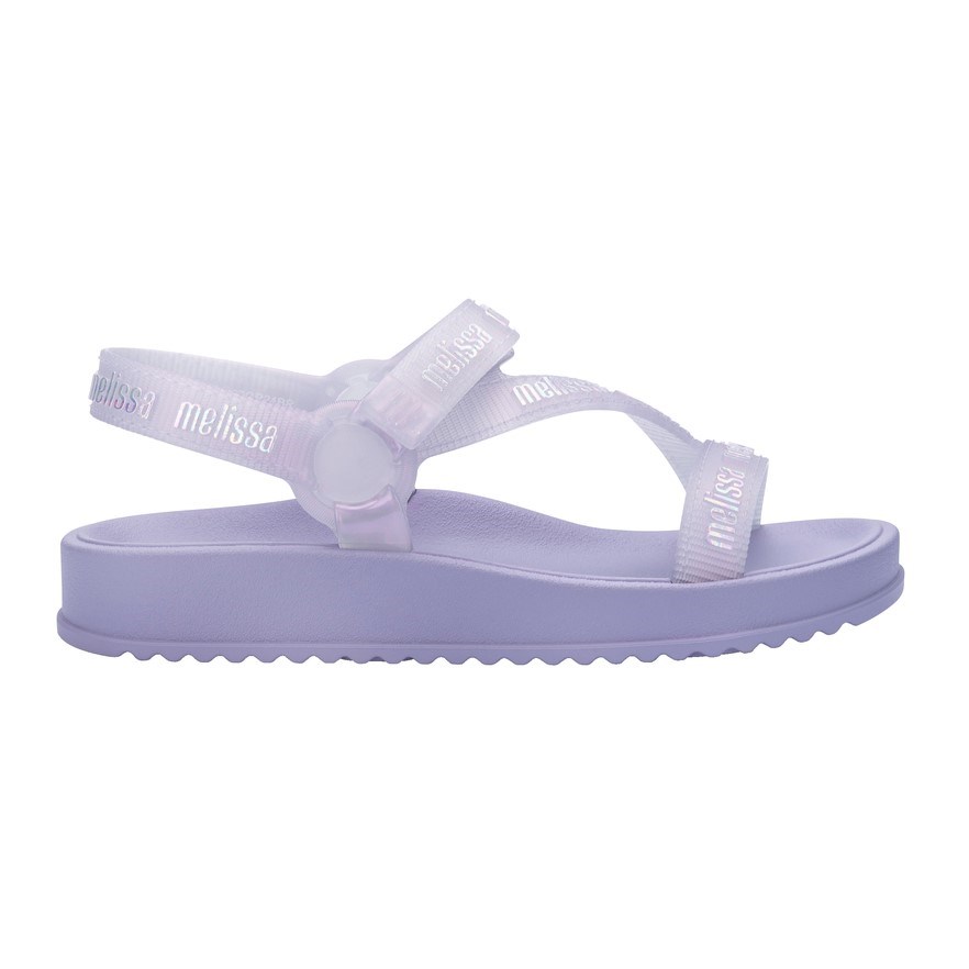 Mini Melissa Stripes M Lover Çocuk Sandaleti Mor