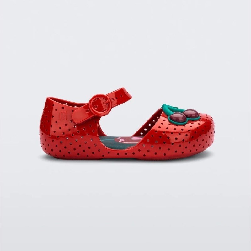 Mini Melissa Furadınha Pop Bebek Sandaleti Kırmızı