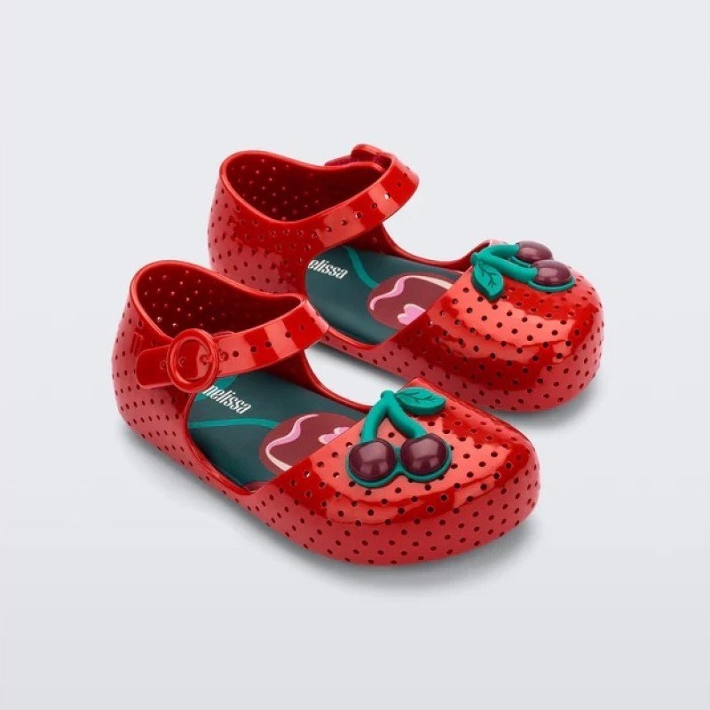 Mini Melissa Furadınha Pop Bebek Sandaleti Kırmızı