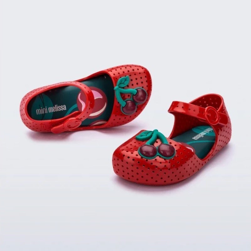 Mini Melissa Furadınha Pop Bebek Sandaleti Kırmızı