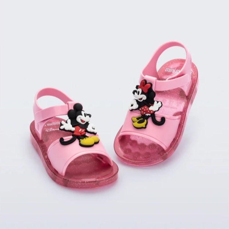 Mini Melissa Play Bebek Sandaleti Mickey Minnie Pembe