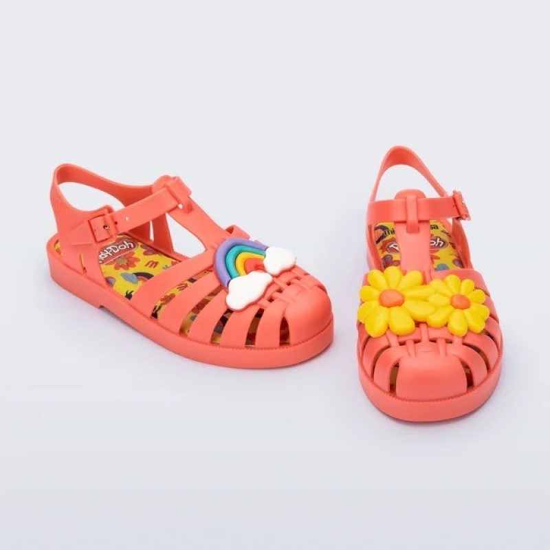 Mini Melissa Possession Çocuk Sandaleti Play Doh Turuncu