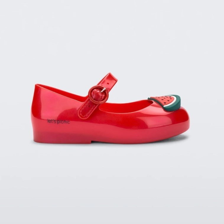 Mini Melissa Sweet Love Bebek Sandaleti Kırmızı