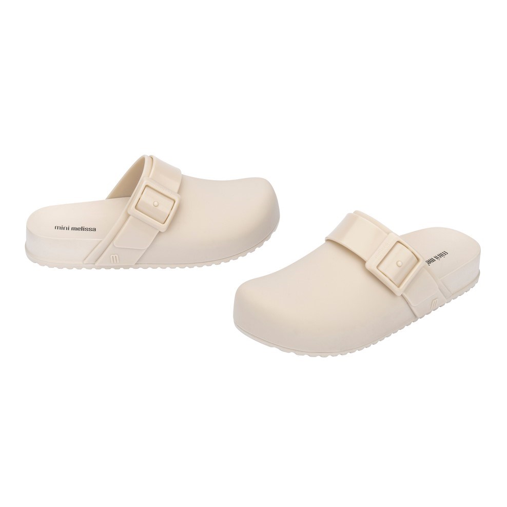 Mini Melissa Cozy Clog Çocuk Terlik Beyaz