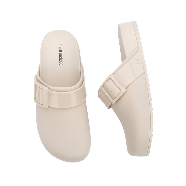 Mini Melissa Cozy Clog Çocuk Terlik Beyaz