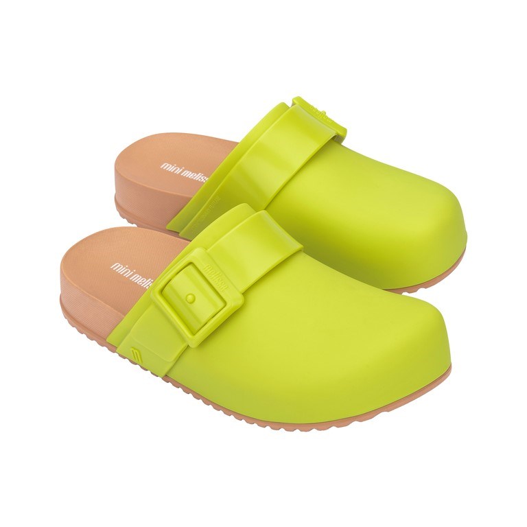 Mini Melissa Cozy Clog Çocuk Terlik Yeşil