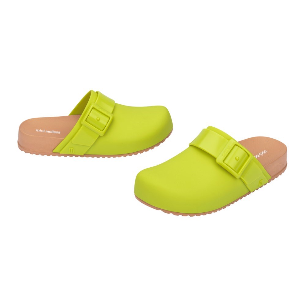 Mini Melissa Cozy Clog Çocuk Terlik Yeşil
