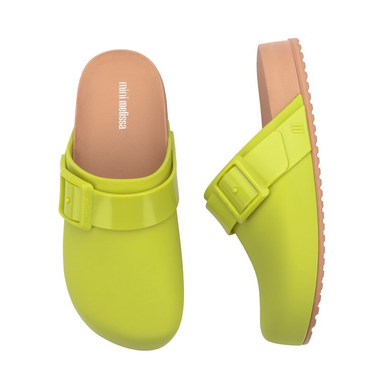 Mini Melissa Cozy Clog Çocuk Terlik Yeşil