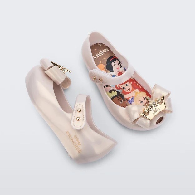 Mini Melissa Ultragirl Bebek Sandaleti Disney Prenses Krem