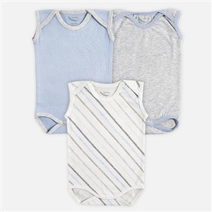 Mi Espiga United Bebek 3'Lü Kolsuz Body Set