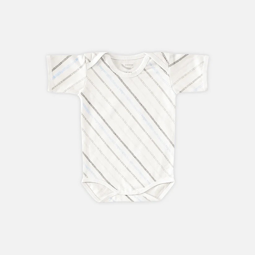 Mi Espiga United Bebek 3'Lü Kısa Kollu Body Set Beyaz