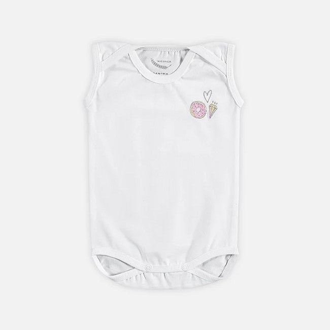 Mi Espiga Sweet Dream Bebek Kolsuz Body 3'lü Set Pembe