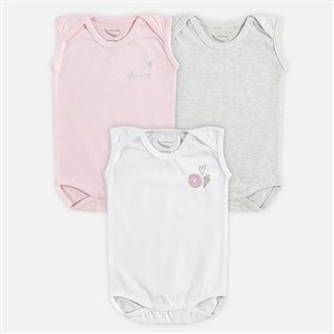 Mi Espiga Sweet Dream Bebek Kolsuz Body 3'lü Set