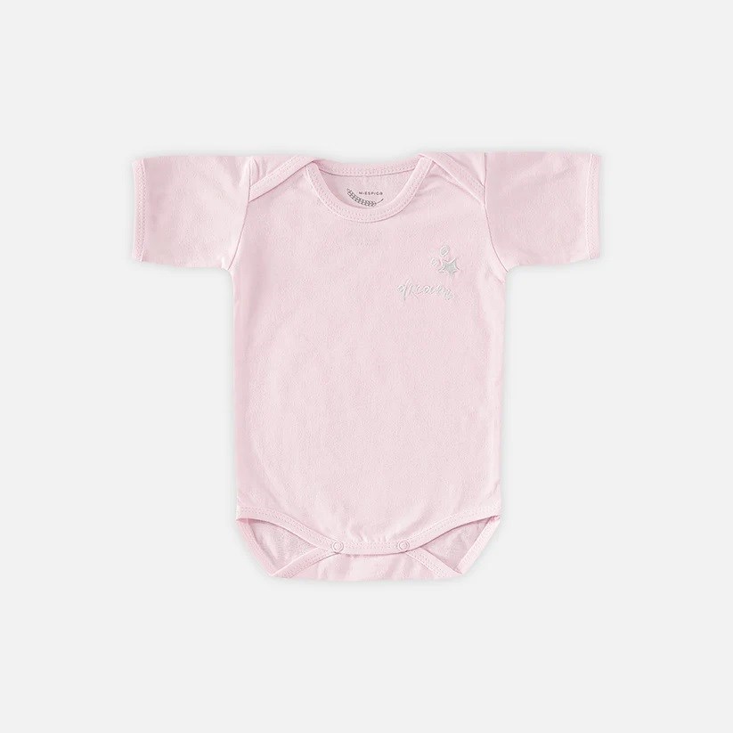 Mi Espiga Sweet Dream Bebek Kısa Kollu Body 3'lü Set Pembe
