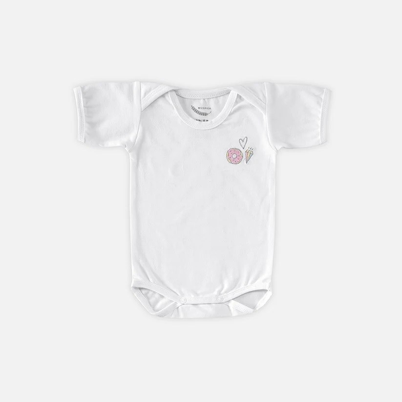 Mi Espiga Sweet Dream Bebek Kısa Kollu Body 3'lü Set Pembe