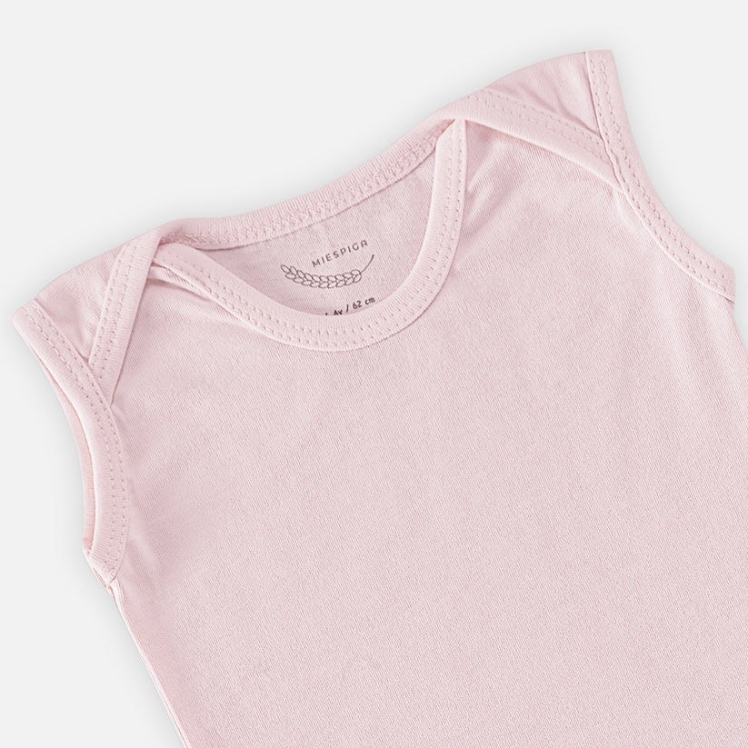 Mi Espiga Bebek Fil Baskılı Kısa Kollu Body 3'lü Set Pembe