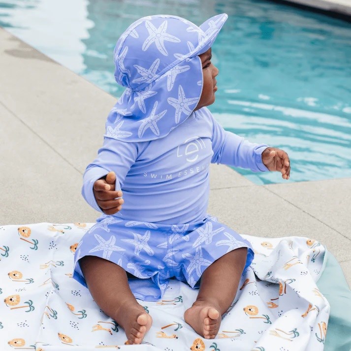 Swim Essentials Yazlık Kız Çocuk Şapka Mor