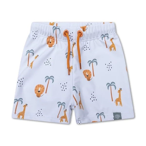 Swim Essentials Yazlık Erkek Çocuk Şort Mayo- Jungle Beyaz