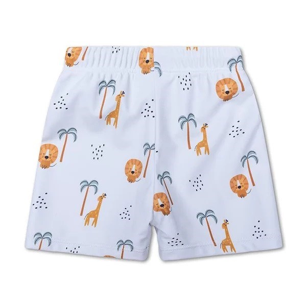 Swim Essentials Yazlık Erkek Çocuk Şort Mayo- Jungle Beyaz