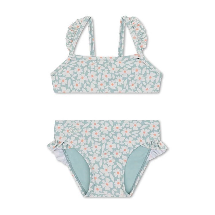 Swim Essentials Uv Korumalı Kız Çocuk Bikini- Florish Green Yeşil